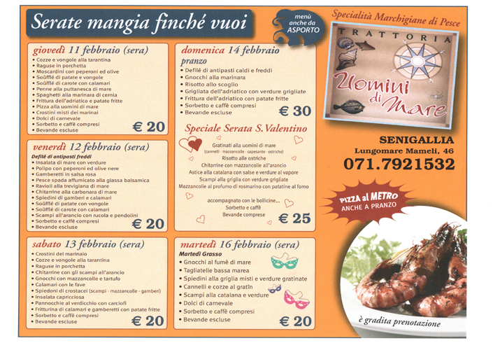 Serate mangia finchè vuoi