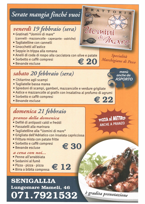 Serate mangia finchè vuoi
