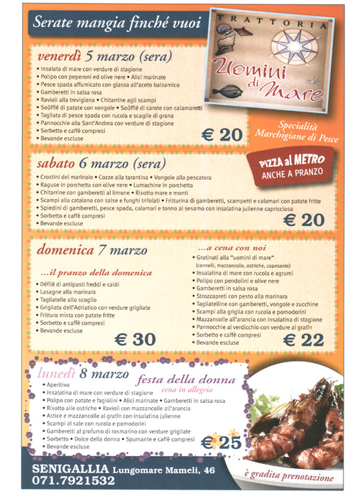Serate mangia finchè vuoi